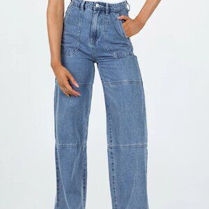 Princess Polly Calcetto Wide Leg Jeans